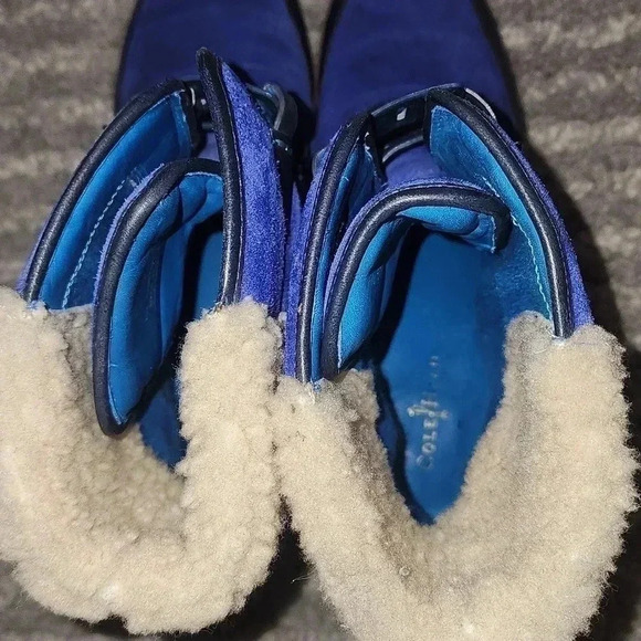 NIKE AIR Cole Haan Blue Suede Wedge - Picture 6 of 9